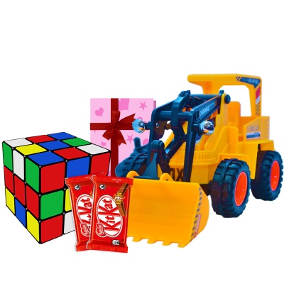 Rubik's cube and  Toy JCB Latest kids combo