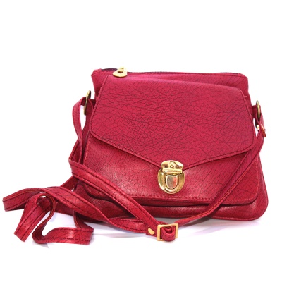 Red ladies Leather Wallet bag