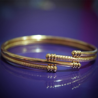 SG Gold Plated Bangle For Her